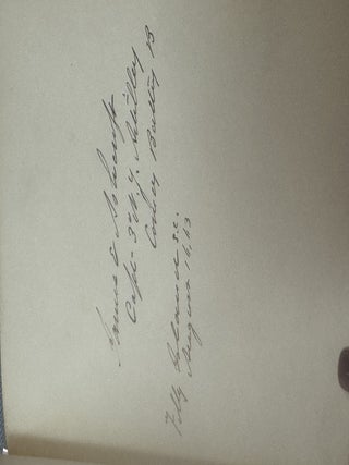 AUTOGRAPH ALBUM COMPILED BY EDWARD CAMPBELL, BREVET BRIGADIER GENERAL OF THE 85TH PENNSYLVANIA VOLUNTEERS, WHILE STATIONED AT FOLLY ISLAND, SOUTH CAROLINA, JULY 1863 THROUGH AUGUST 1873.