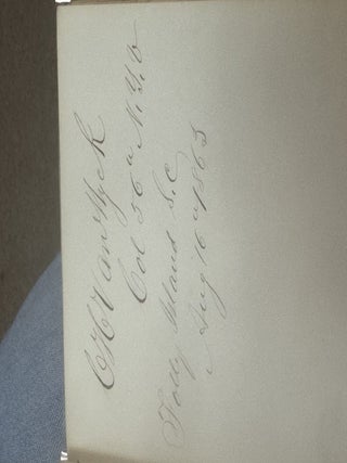 AUTOGRAPH ALBUM COMPILED BY EDWARD CAMPBELL, BREVET BRIGADIER GENERAL OF THE 85TH PENNSYLVANIA VOLUNTEERS, WHILE STATIONED AT FOLLY ISLAND, SOUTH CAROLINA, JULY 1863 THROUGH AUGUST 1873.