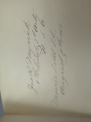 AUTOGRAPH ALBUM COMPILED BY EDWARD CAMPBELL, BREVET BRIGADIER GENERAL OF THE 85TH PENNSYLVANIA VOLUNTEERS, WHILE STATIONED AT FOLLY ISLAND, SOUTH CAROLINA, JULY 1863 THROUGH AUGUST 1873.