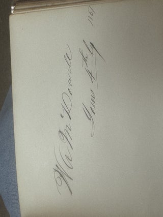 AUTOGRAPH ALBUM COMPILED BY EDWARD CAMPBELL, BREVET BRIGADIER GENERAL OF THE 85TH PENNSYLVANIA VOLUNTEERS, WHILE STATIONED AT FOLLY ISLAND, SOUTH CAROLINA, JULY 1863 THROUGH AUGUST 1873.