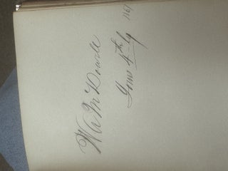 AUTOGRAPH ALBUM COMPILED BY EDWARD CAMPBELL, BREVET BRIGADIER GENERAL OF THE 85TH PENNSYLVANIA VOLUNTEERS, WHILE STATIONED AT FOLLY ISLAND, SOUTH CAROLINA, JULY 1863 THROUGH AUGUST 1873.
