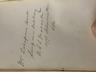 AUTOGRAPH ALBUM COMPILED BY EDWARD CAMPBELL, BREVET BRIGADIER GENERAL OF THE 85TH PENNSYLVANIA VOLUNTEERS, WHILE STATIONED AT FOLLY ISLAND, SOUTH CAROLINA, JULY 1863 THROUGH AUGUST 1873.