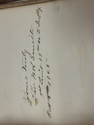 AUTOGRAPH ALBUM COMPILED BY EDWARD CAMPBELL, BREVET BRIGADIER GENERAL OF THE 85TH PENNSYLVANIA VOLUNTEERS, WHILE STATIONED AT FOLLY ISLAND, SOUTH CAROLINA, JULY 1863 THROUGH AUGUST 1873.