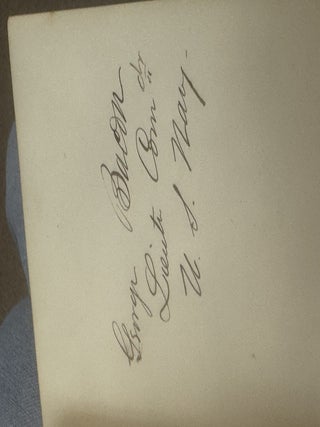 AUTOGRAPH ALBUM COMPILED BY EDWARD CAMPBELL, BREVET BRIGADIER GENERAL OF THE 85TH PENNSYLVANIA VOLUNTEERS, WHILE STATIONED AT FOLLY ISLAND, SOUTH CAROLINA, JULY 1863 THROUGH AUGUST 1873.