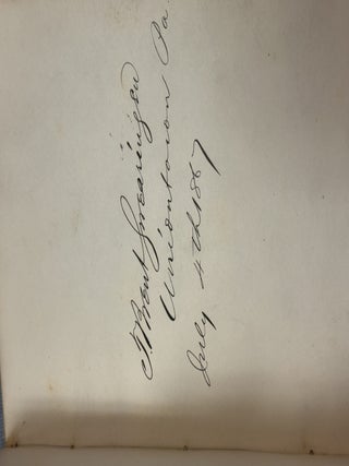 AUTOGRAPH ALBUM COMPILED BY EDWARD CAMPBELL, BREVET BRIGADIER GENERAL OF THE 85TH PENNSYLVANIA VOLUNTEERS, WHILE STATIONED AT FOLLY ISLAND, SOUTH CAROLINA, JULY 1863 THROUGH AUGUST 1873.