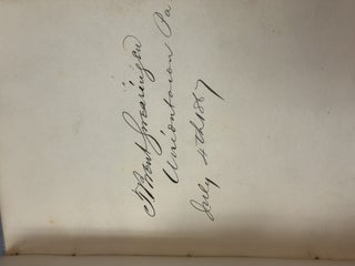 AUTOGRAPH ALBUM COMPILED BY EDWARD CAMPBELL, BREVET BRIGADIER GENERAL OF THE 85TH PENNSYLVANIA VOLUNTEERS, WHILE STATIONED AT FOLLY ISLAND, SOUTH CAROLINA, JULY 1863 THROUGH AUGUST 1873.
