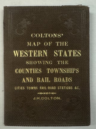 COLTON'S NEW RAILROAD MAP OF THE STATES OF OHIO, MICHIGAN, INDIANA, ILLINOIS, MISSOURI, WISCONSIN & IOWA. MINNESOTA, NEBRASKA & KANSAS. SHOWING THE TOWNSHIP LINES OF THE UNITED STATES SURVEYS.