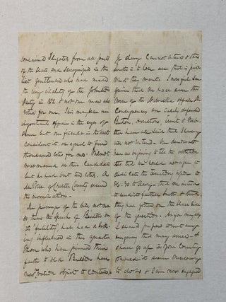 AUTOGRAPH LETTER, SIGNED 29 MAY 1854, AT THE EXECUTIVE MANSION IN HARRISBURG, TO VICTOR PIOLETT, PROMINENT PENNSYLVANIA DEMOCRAT, CONCERNING THE RISE OF THE FREE SOIL AND REPUBLICAN PARTY, THE KANSAS - NEBRASKA ACT, AND BIGLER'S ELECTORAL CHANCES.