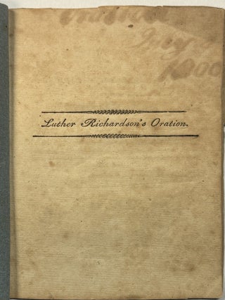 AN ORATION, PRONOUNCED JULY 4, 1800, AT THE REQUEST OF THE INHABITANTS OF THE TOWN OF ROXBURY, IN COMMEMORATION OF AMERICAN INDEPENDENCE.