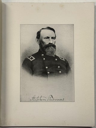 DESCRIPTIVE BROCHURE OF GENERAL STEPHEN THOMAS. DEDICATION ADDRESS OF HONORABLE JOSEPH A. DeBOER OF MONTPELIER, VERMONT OCTOBER 19, 1914.