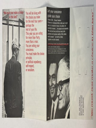 PRINTED EPHEMERA AND PHOTOGRAPHIC ILLUSTRATIONS OF THE GOLDWATER AND JOHNSON PRESIDENTIAL CAMPAIGN OF 1964.