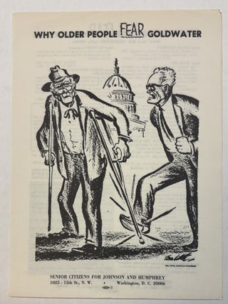 PRINTED EPHEMERA AND PHOTOGRAPHIC ILLUSTRATIONS OF THE GOLDWATER AND JOHNSON PRESIDENTIAL CAMPAIGN OF 1964.