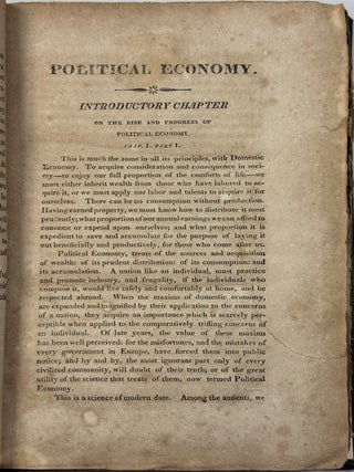 LECTURES ON THE ELEMENTS OF POLITICAL ECONOMY.
