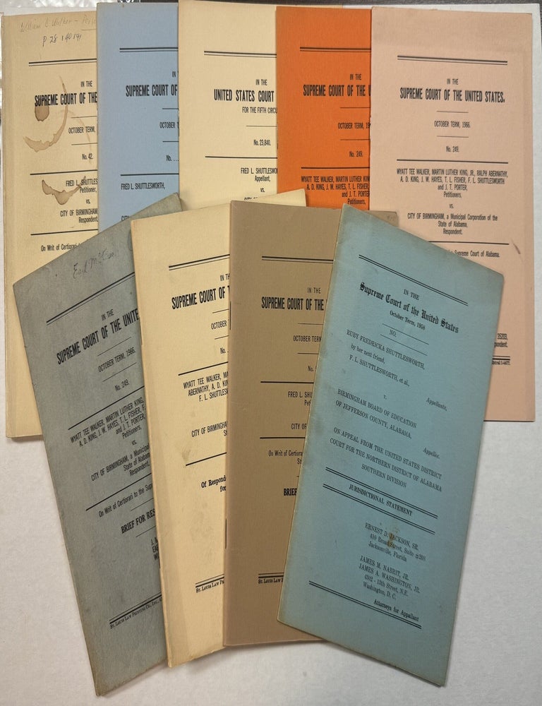 Item #41942 THE TRIALS OF FRED SHUTTLESWORTH, 1958 - 1968, AGAINST THE CITY OF BIRMINGHAM, ALABAMA. Fred Shuttlesworth.