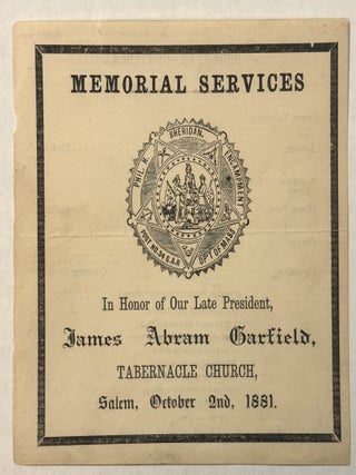 Item #41946 FUNERAL PROGRAM: "MEMORIAL SERVICES IN HONOR OF OUR LATE PRESIDENT, JAMES ABRAM...
