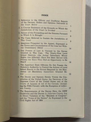 IN THE SUPREME COURT OF THE UNITED STATES, OCTOBER SESSION, 1967, GOVERNOR LURLEEN BURNS WALLACE IN HER CAPACITY AS GOVERNOR OF THE STATE OF ALABAMA AND AS PRESIDENT OF ALABAMA STATE SCHOOL BOARD OF EDUCATION [AND OTHERS], APPELLANTS, VS. UNITED STATES OF AMERICA, APPELLEE. JURISDICTIONAL STATEMENT IN BEHALF OF APPELLANTS.