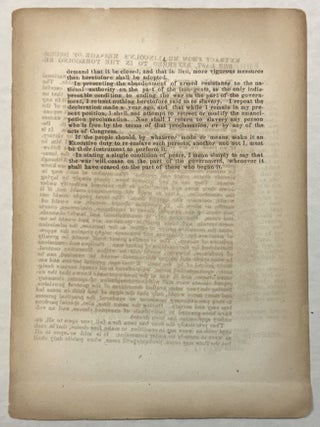MESSAGE OF THE PRESIDENT. TO THE SENATE AND HOUSE OF REPRESENTATIVES OF THE CONFEDERATE STATES OF AMERICA. . . FEBRUARY 6TH, 1865.