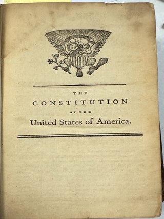 THE LAWS OF THE UNITED STATES OF AMERICA. IN THREE VOLUMES.