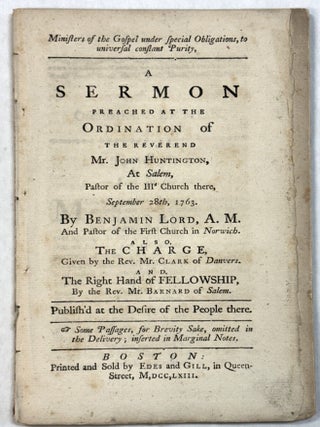 Item #42218 MINISTERS OF THE GOSPEL UNDER SPECIAL OBLIGATIONS, TO UNIVERSAL CONSTANT PURITY, A...