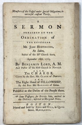 Item #42218 MINISTERS OF THE GOSPEL UNDER SPECIAL OBLIGATIONS, TO UNIVERSAL CONSTANT PURITY, A...