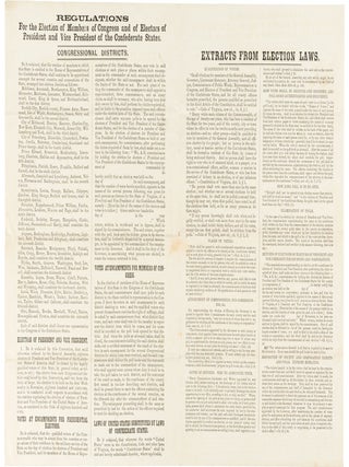 Item #42258 REGULATIONS FOR THE ELECTION OF MEMBERS OF CONGRESS AND OF ELECTORS OF PRESIDENT AND...