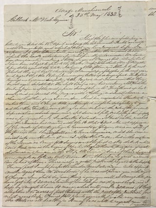 LIST OF SUPPLIES WANTED FOR THE USE OF ORANGE HILL PLANTATION, SO AS TO ARRIVE EARLY AT MANCHIONEAL BAY IN JANUARY 1833.