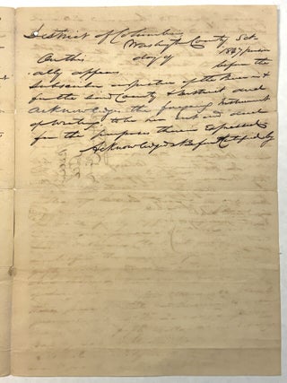 THE ESTATE OF WILLIAM COX OF WASHINGTON, D. C., BY HIS EXECUTOR MARY ANN COX, CONVEYS OWNERSHIP OF THE "SLAVE NAMED PETER, NOW ABOUT TWENTY EIGHT YEARS OF AGE AND A SLAVE FOR LIFE," TO WILLIAM CLARK OF WASHINGTON, D. C.