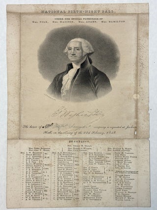 Item #42313 NATIONAL BIRTH-NIGHT BALL. UNDER THE SPECIAL PATRONAGE OF MRS. POLK, MRS. MADISON,...