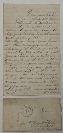 Item #42429 TENALLYTOWN D. C. JULY 26TH 1864. DEAREST WIFE, I WILL NOW TRY TO WRITE A FEW LINES...