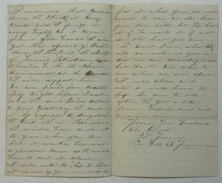 TENALLYTOWN D. C. JULY 26TH 1864. DEAREST WIFE, I WILL NOW TRY TO WRITE A FEW LINES TO YOU IN ORDER TO LET YOU KNOW HOW I AM GETTING ALONG. I AM IN THE ENJOYMENT OF GOOD HEALTH. . . FROM YOUR HANDS I ALSO GOT THAT SPEECH OF McCLELLAN AND I THINK IT THE STAMP OF FERVID PATRIOTISM AND SHOULD HE BE THE CHOSEN CANDIDATE AT THE NOMINATION I WILL SUPPORT HIM. . . FROM YOUR HUSBAND TILL DEATH - JOS. FOREMAN.