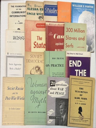 Item #42450 SEVENTEEN 20TH CENTURY PAMPHLETS ADVOCATING AMERICAN COMMUNISM. American Communism