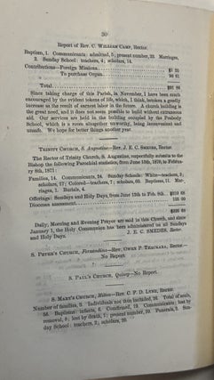 DIOCESE OF FLORIDA. JOURNAL OF THE THE TWENTY-EIGHTH ANNUAL CONVENTION. MDCCCLXXI.