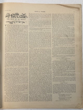ONCE A WEEK AN ILLUSTRATED WEEKLY NEWSPAPER. NEW YORK, AUGUST 5, 1893.